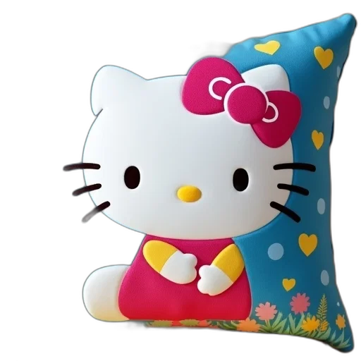 photorealistic, 3d render, hello, kitty transparent PNG cut-out