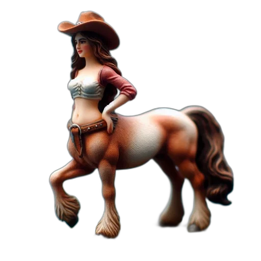 animal, 3d render, concept art, fantasy art, photorealistic, exquisitely, crafted, centaur transparent PNG cut-out
