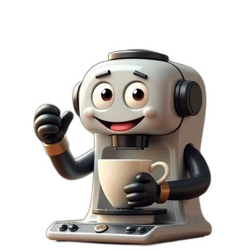 robot, staff, 3d render, concept art, cartoon, photorealistic, character, resembling transparent PNG cut-out