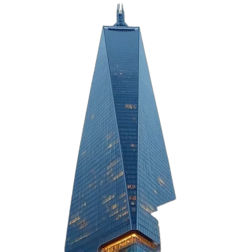 building, 3d render, concept art, photorealistic, modern, glass, skyscraper, pointed transparent PNG cut-out