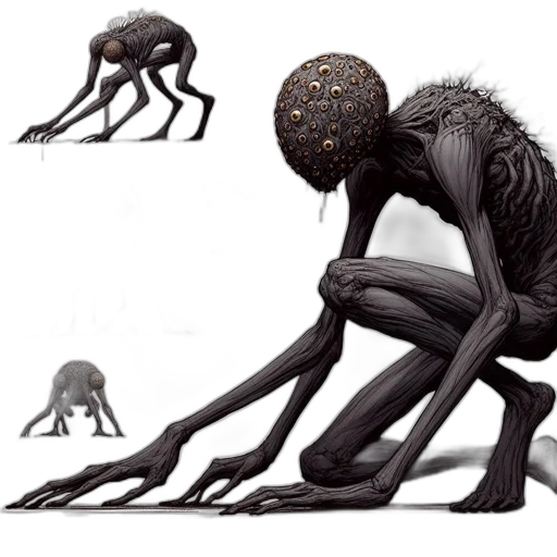 creature, robot, animal, concept art, fantasy art, 3d render, comic book art, outer space transparent PNG cut-out