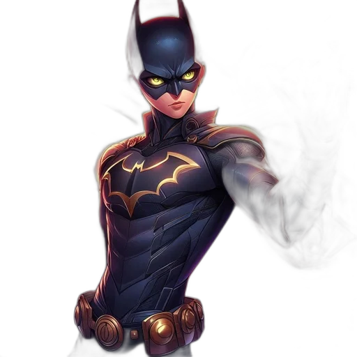 concept art, comic book art, fantasy art, 3d render, dark, figure, wearing, stylized transparent PNG cut-out