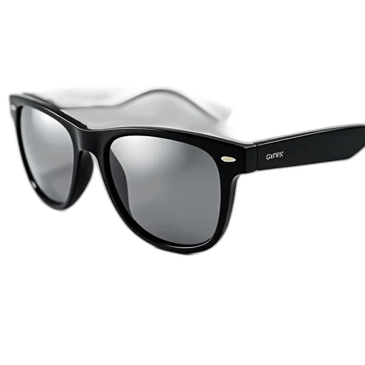 3d render, pair, sunglasses, sleek, design, featuring, black, frame transparent PNG cut-out