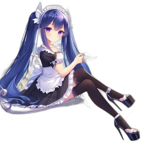dress, furniture, umbrella, staff, anime, pixel art, fantasy art, concept art transparent PNG cut-out