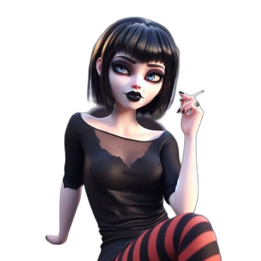 dress, staff, fantasy art, concept art, cartoon, comic book art, neon lights, dark transparent PNG cut-out