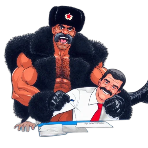 staff, concept art, comic book art, cartoon, pixel art, two, animated, men transparent PNG cut-out