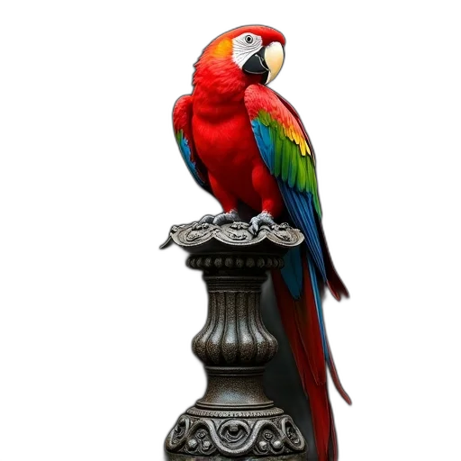 jewelry, animal, crown, staff, photorealistic, 3d render, oil painting, concept art transparent PNG cut-out