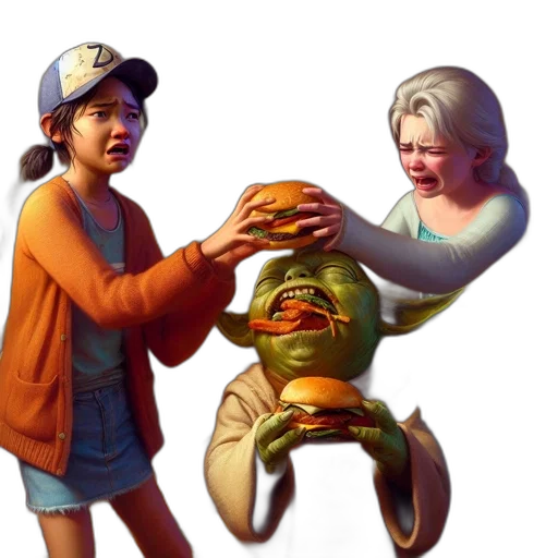 creature, food, mask, hat, concept art, 3d render, photorealistic, underwater transparent PNG cut-out
