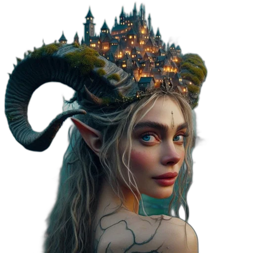 dragon, mask, creature, crown, fantasy art, concept art, 3d render, pixel art transparent PNG cut-out