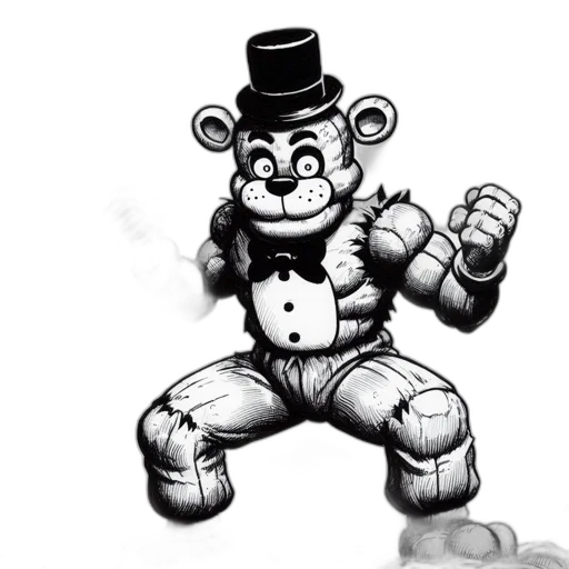 robot, animal, cartoon, concept art, comic book art, 3d render, anthropomorphic, muscular transparent PNG cut-out