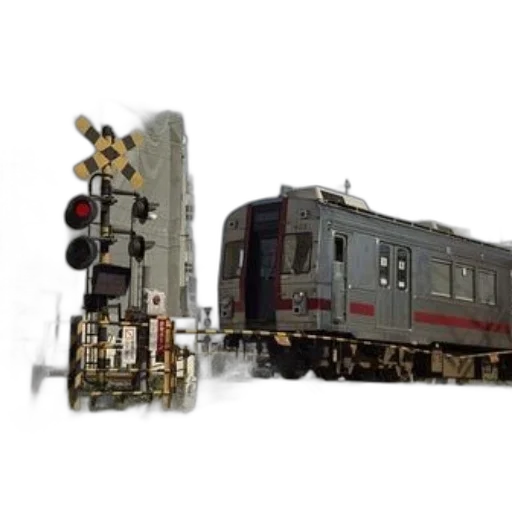 weapon, concept art, 3d render, photorealistic, train, passes, through, urban transparent PNG cut-out