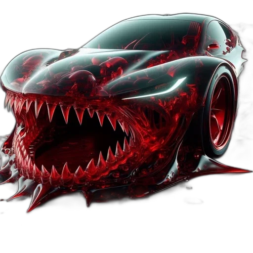 car, creature, concept art, 3d render, photorealistic, comic book art, unusual, design transparent PNG cut-out