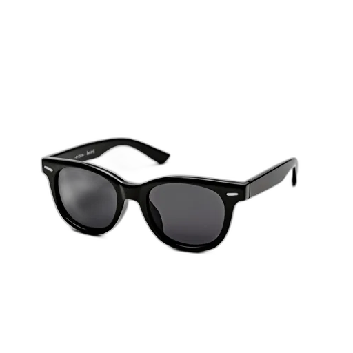 pair, black, sunglasses, sleek, design, strap, goes, behind transparent PNG cut-out