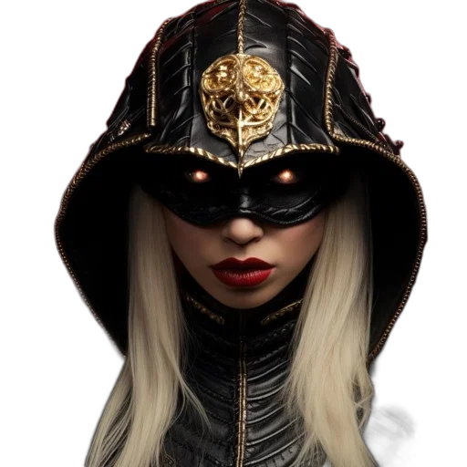 hat, mask, face, crown, fantasy art, photorealistic, 3d render, concept art transparent PNG cut-out