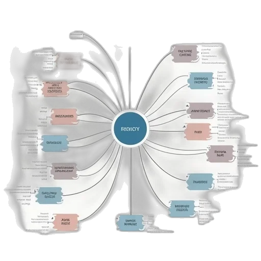 mind, map, showing, all transparent PNG cut-out