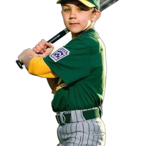 weapon, staff, photorealistic, young, baseball, player, green, yellow transparent PNG cut-out