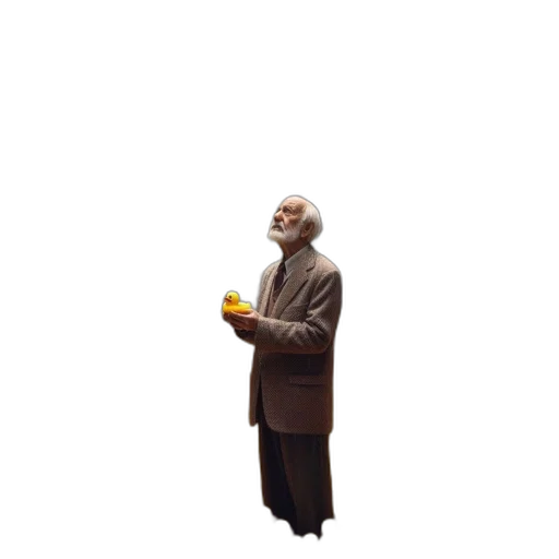 umbrella, jacket, bottle, staff, pixel art, 3d render, concept art, photorealistic transparent PNG cut-out