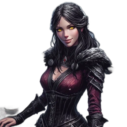 fantasy art, concept art, comic book art, pixel art, dark, snowy, marketplace, scene transparent PNG cut-out