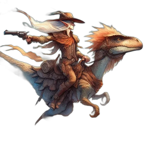 dragon, hat, staff, weapon, fantasy art, concept art, earth tones, golden transparent PNG cut-out