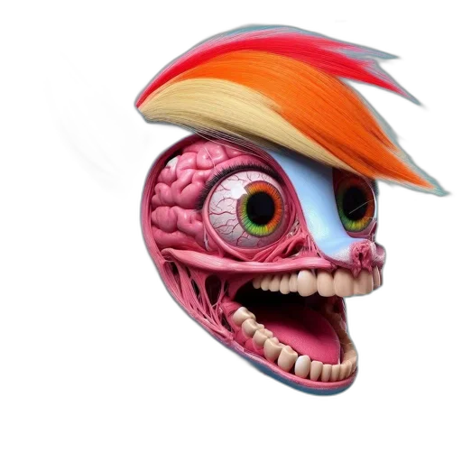 creature, mask, hat, face, concept art, 3d render, cartoon, photorealistic transparent PNG cut-out