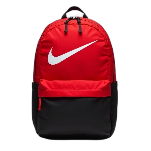 jacket, red, backpack, black, bottom, panel, white, nike transparent PNG cut-out