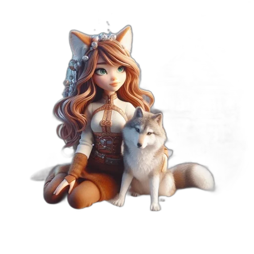 staff, animal, fantasy art, concept art, 3d render, pixel art, earth tones, animated transparent PNG cut-out