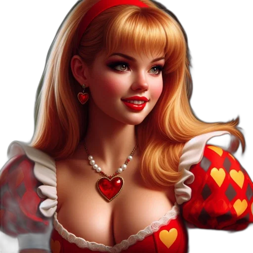 jewelry, dress, fantasy art, photorealistic, comic book art, oil painting, red, illustration transparent PNG cut-out