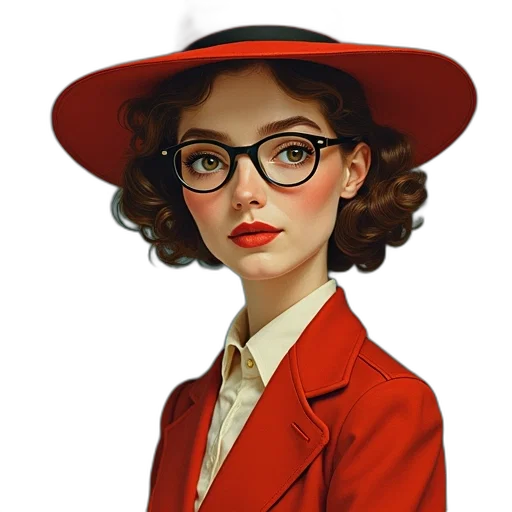 hat, staff, face, jewelry, photorealistic, cartoon, oil painting, comic book art transparent PNG cut-out