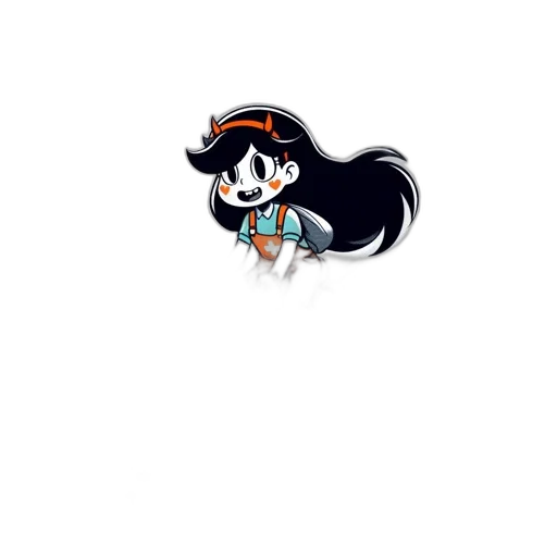 staff, hair, creature, weapon, pixel art, cartoon, anime, concept art transparent PNG cut-out