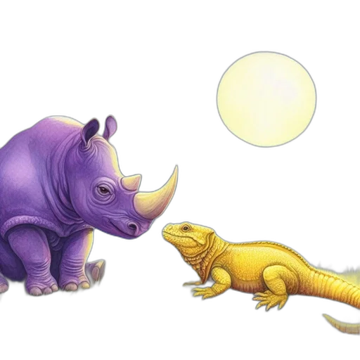 dragon, concept art, fantasy art, photorealistic, golden, calm, rhinoceros, lizard transparent PNG cut-out