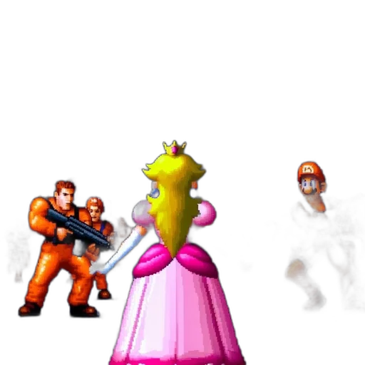 crown, dress, staff, weapon, concept art, 3d render, pixel art, outer space transparent PNG cut-out