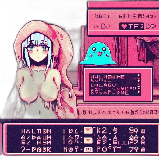 creature, pixel art, vaporwave, cyberpunk, concept art, neon lights, underwater, pastel transparent PNG cut-out
