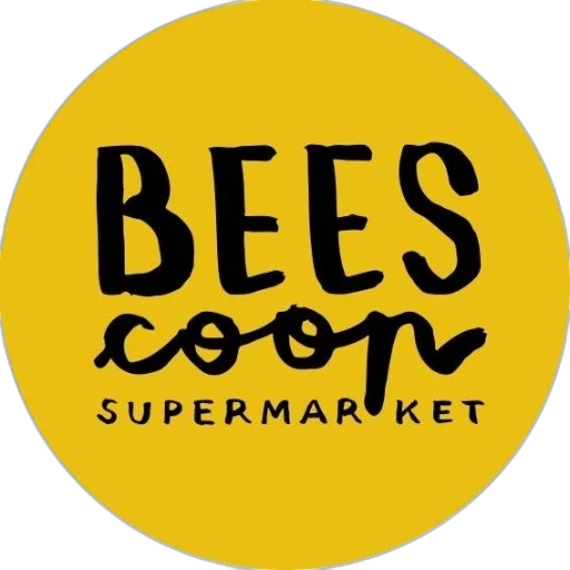 food, vibrant, yellow, circle, text, bees, coop, bold transparent PNG cut-out