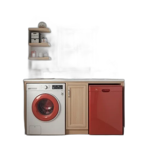 furniture, robot, food, 3d render, photorealistic, concept art, red, earth tones transparent PNG cut-out