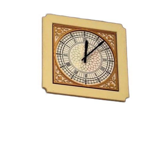 jewelry, 3d render, clock, roman, numerals, brick, wall transparent PNG cut-out