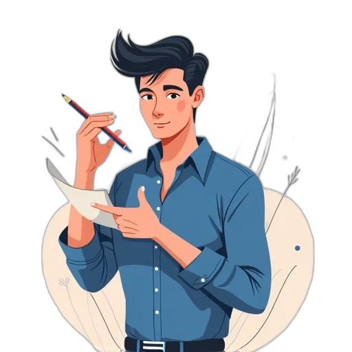 staff, cartoon, concept art, fantasy art, watercolor, blue, stylized, illustration transparent PNG cut-out