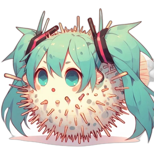 creature, mask, hair, weapon, anime, concept art, pixel art, cyberpunk transparent PNG cut-out