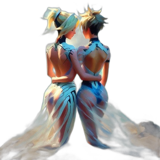 dress, mask, crown, concept art, watercolor, pixel art, fantasy art, underwater transparent PNG cut-out