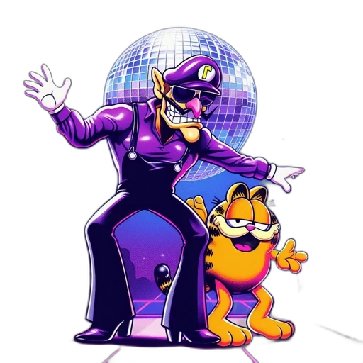 robot, animal, concept art, cartoon, pixel art, comic book art, outer space, two transparent PNG cut-out