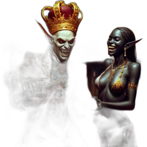 jewelry, crown, mask, staff, concept art, fantasy art, 3d render, photorealistic transparent PNG cut-out