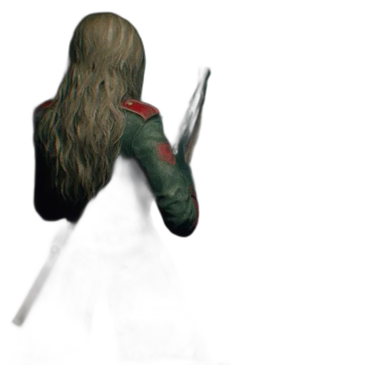 staff, sword, hair, weapon, concept art, 3d render, fantasy art, photorealistic transparent PNG cut-out