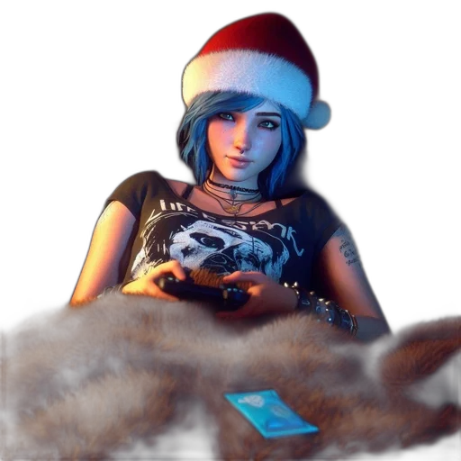 hat, fantasy art, photorealistic, concept art, 3d render, blue, young, woman transparent PNG cut-out