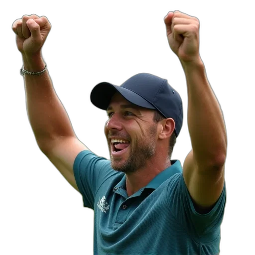 jordan, sterry, celebrates, winning transparent PNG cut-out