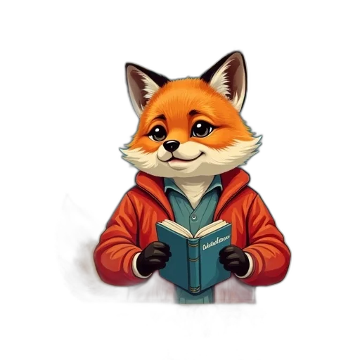 jacket, staff, animal, pixel art, concept art, fantasy art, 3d render, vintage-style transparent PNG cut-out