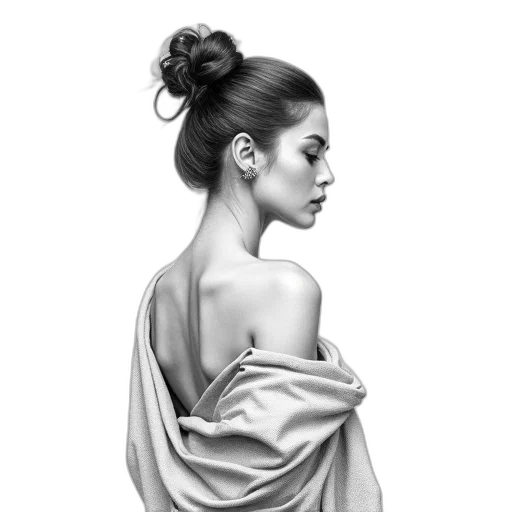 dress, jewelry, face, crown, photorealistic, pencil sketch, oil painting, fantasy art transparent PNG cut-out