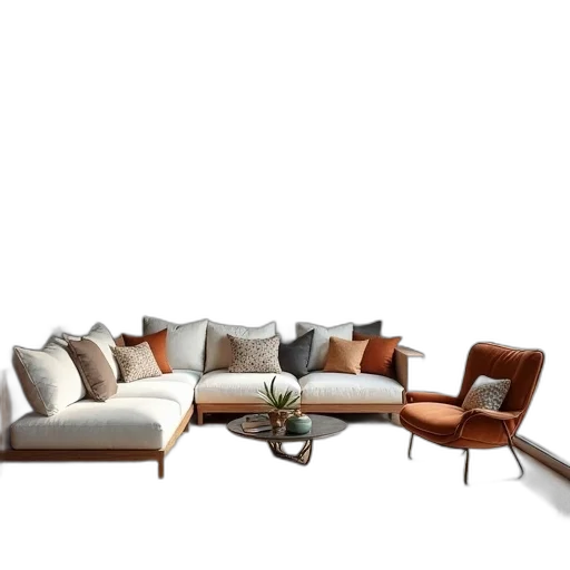 furniture, 3d render, photorealistic, concept art transparent PNG cut-out