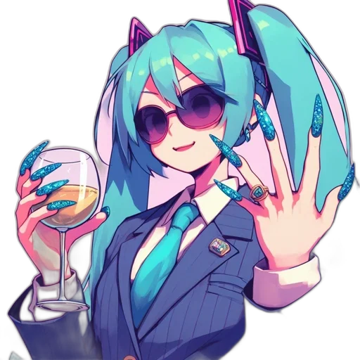 staff, robot, jacket, weapon, vaporwave, anime, pixel art, cyberpunk transparent PNG cut-out