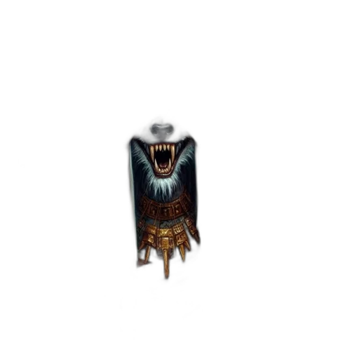 creature, weapon, robot, staff, pixel art, concept art, fantasy art, 3d render transparent PNG cut-out