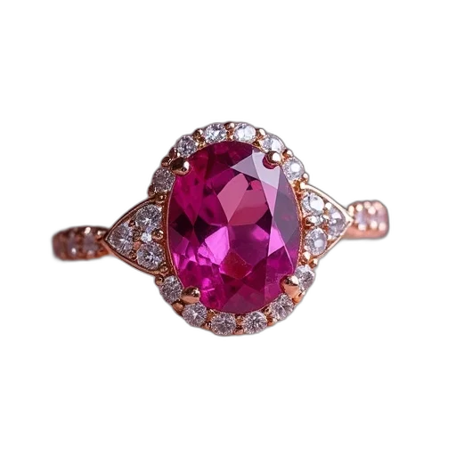 jewelry, crown, pink, tourmaline transparent PNG cut-out