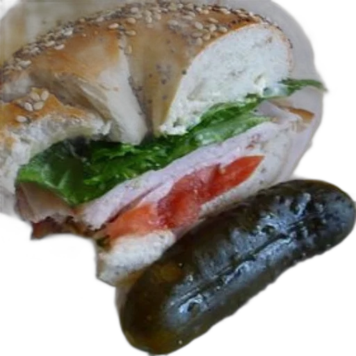 food, animal, photorealistic, 3d render, bagel, sandwich, lettuce, tomato transparent PNG cut-out